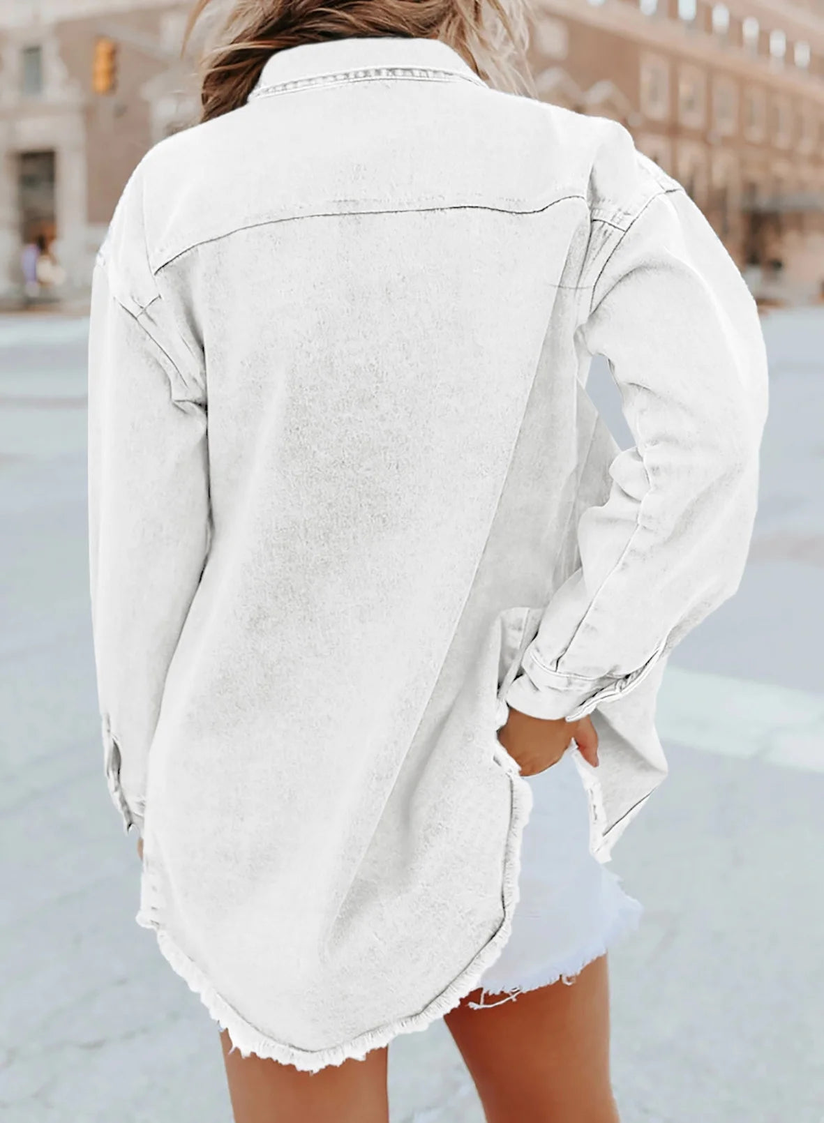 Women'S Oversized Denim Jacket Casual Long Boyfriend Jean Jacket for Autumn Spring Green S Female