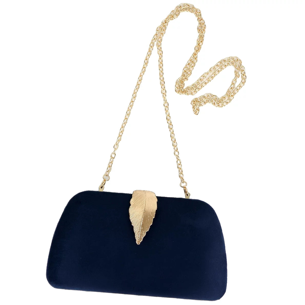 Navy Blue Faux Suede Clutch: The Perfect Accessory for Every Occasion! 💙✨