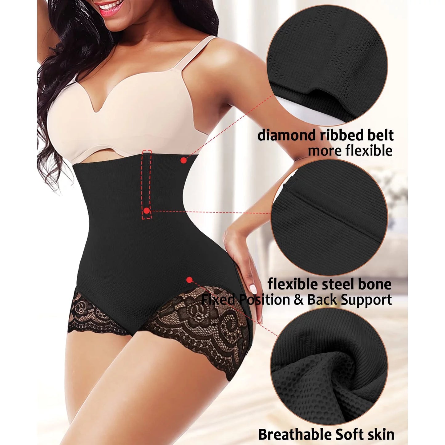 Ultimate Butt Lifting Shapewear for Women - Tummy Control & Booty Enhancer Panties