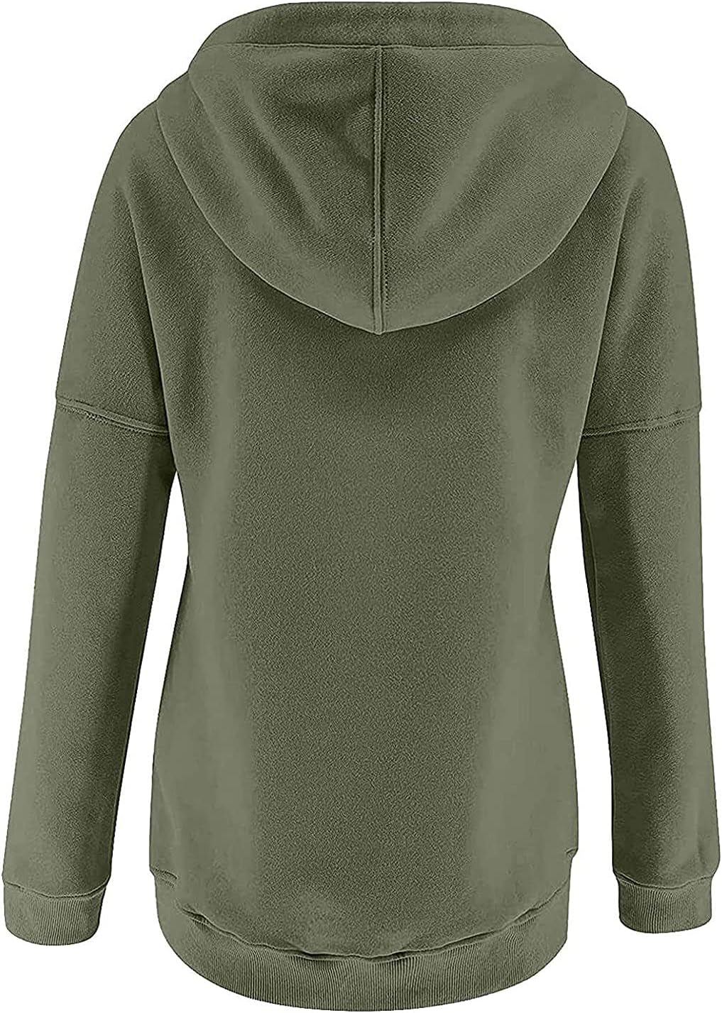 Womens Casual Color Block Hoodies Sweatshirts Long Sleeve Teen Girls Tops Button down Drawstring Pullover Sweatshirts