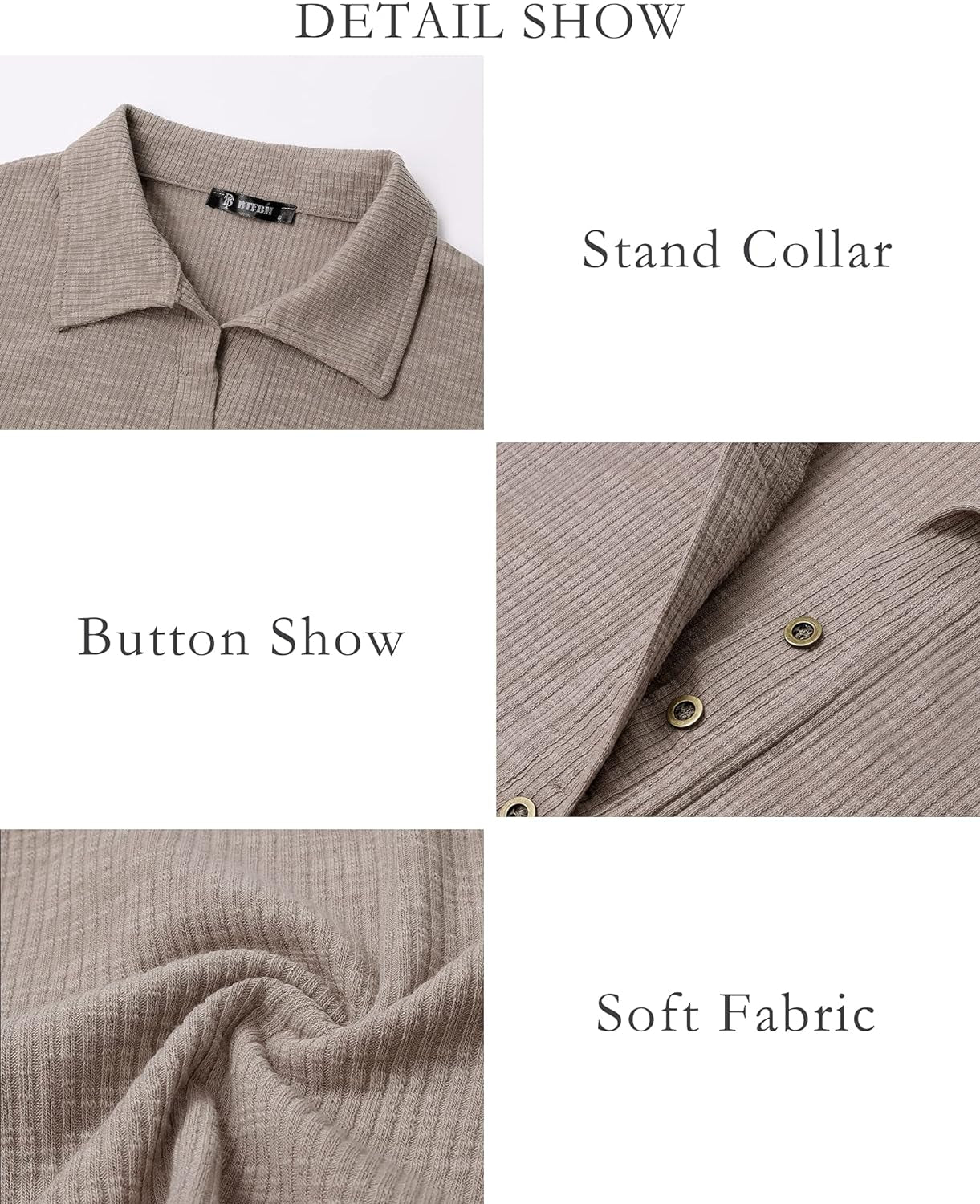 Women Casual Button down Fall Blouses 2025 Long Sleeve Solid Business Work Tops Cute Relaxed Fit Shirts