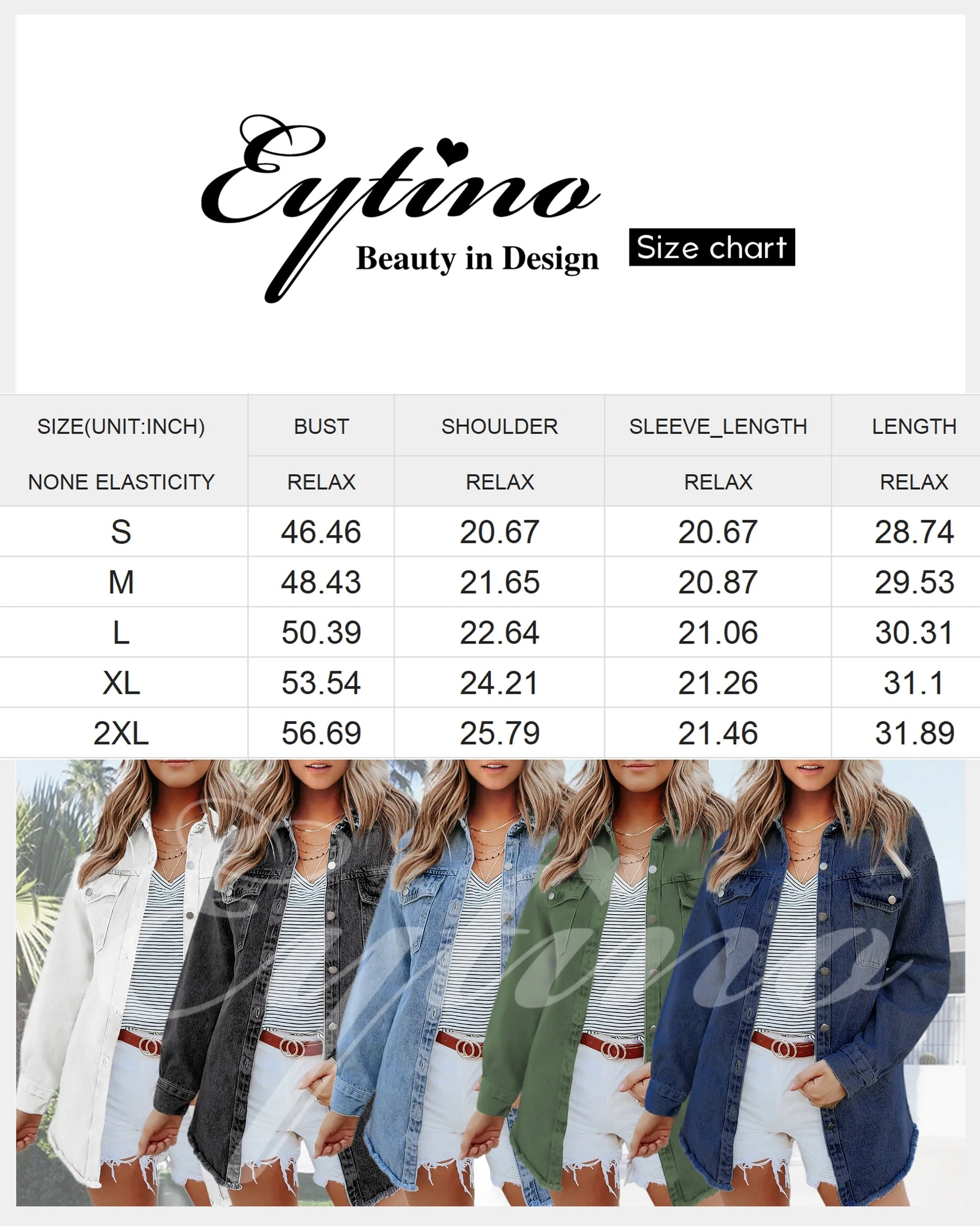 Women'S Oversized Denim Jacket Casual Long Boyfriend Jean Jacket for Autumn Spring Green S Female