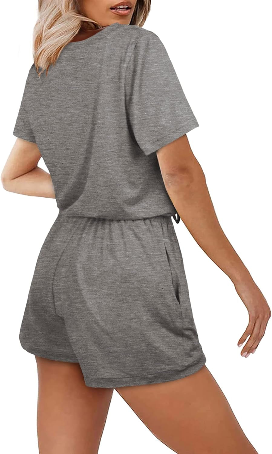 2 Piece Outfits for Women Summer Tshirts and Shorts Lounge Sets XL