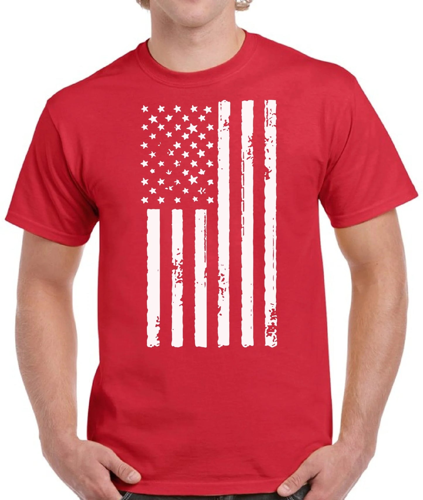 4Th of July Shirts for Men - Graphic American Flag USA Tee S M L XL 2XL 3XL 4XL 5XL